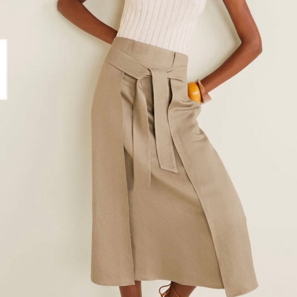 Mango linen skirt